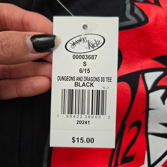 Journeys Dungeons & Dragons Tee - Little Kid / Big Kid - Black. Size Small. - Picture 7 of 7
